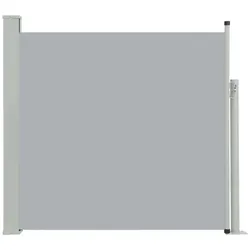 vidaXL Einziehbare seitliche Terrassenmarkise 170 x 300 cm, graues Riviera-Marine-Modell