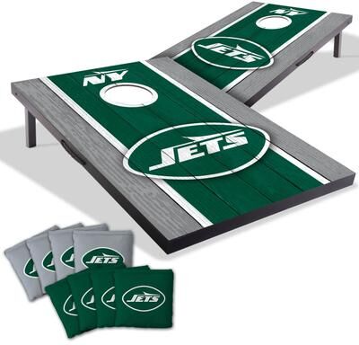 Skip's Garage New York Jets NFL Compact 2x3 Tailgate Cornhole Board Set