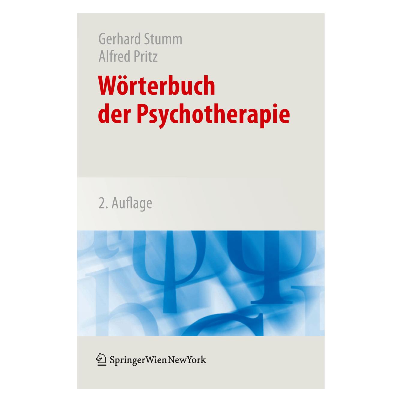 Springer Wörterbuch der Psychotherapie (Deutsch, Softcover, Alfred Pritz, Gerhard Stumm) (7453805)