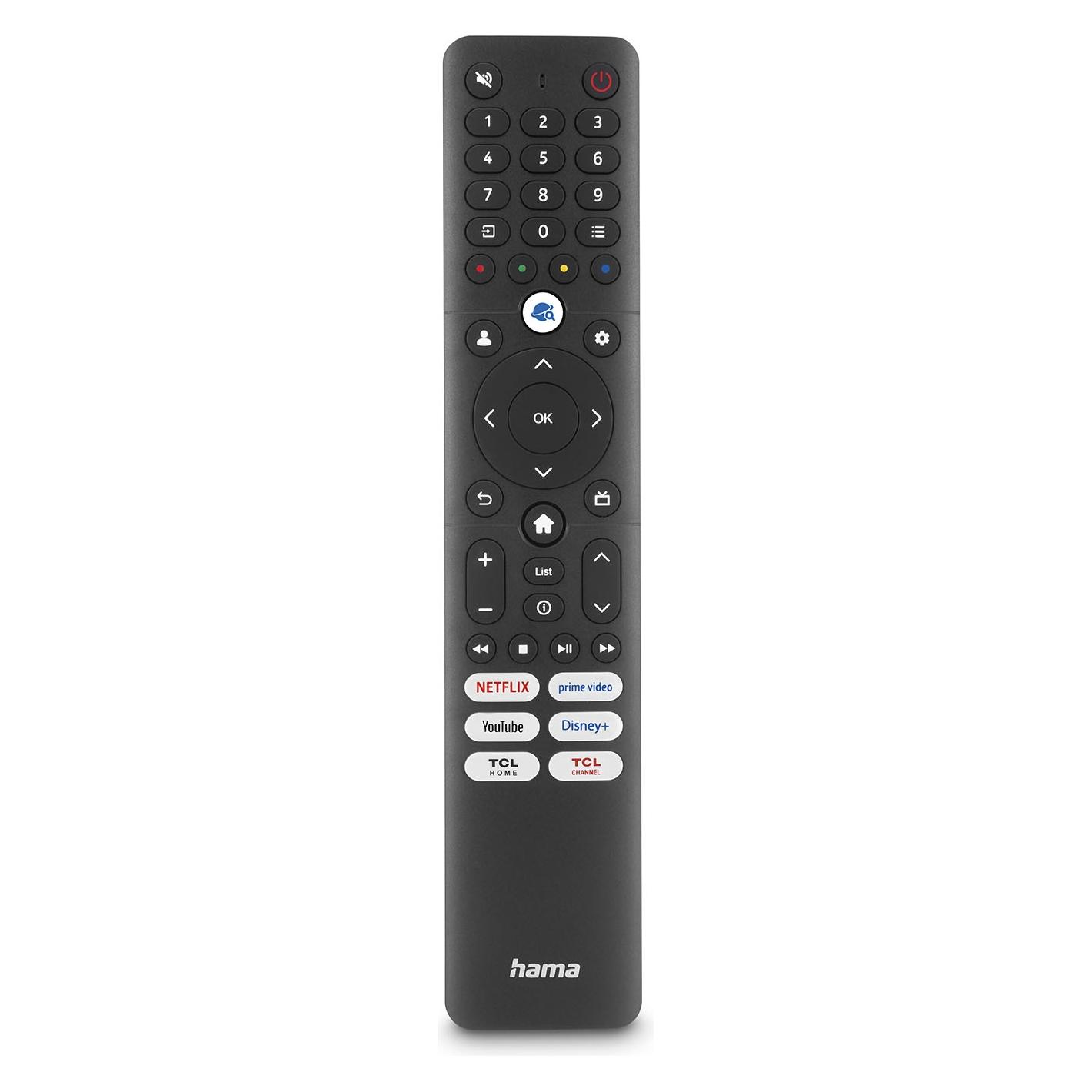 Hama Universal Remote Control TCL TV'S IR Lerend w/ 6 App-Buttons (Universal Fernbedienung, Infrarot) (00221068)