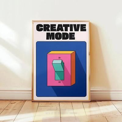 Inspired Living Retro Mental Health Poster With Positive Quotes Cartoon Wall Art Print 30x40cm Unframed 6