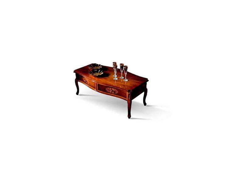 JVmoebel Couchtisch Brauner Couchtisch im italienischen Barockstil aus Holz (Packung), Made in Europa