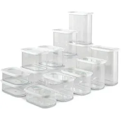 Vorratsdose 15tlg. Kunststoff Transparent Klar