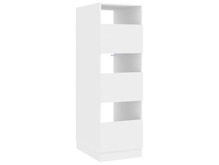 Weiß Waschschrank mit Tür aus Holzwerkstoff Feuchtigkeitsbeständig, praktische Einlegeböden, Drehtüren, pflegeleicht, modernes Design