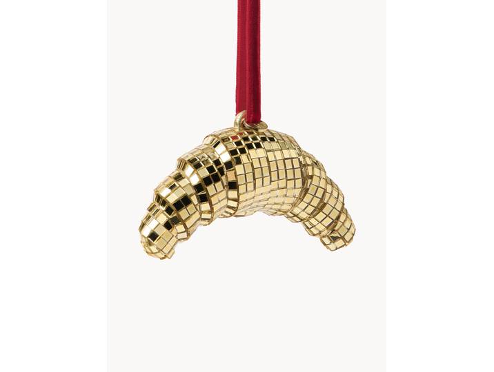 Ornement de Noël scintillant Disco Croissant
