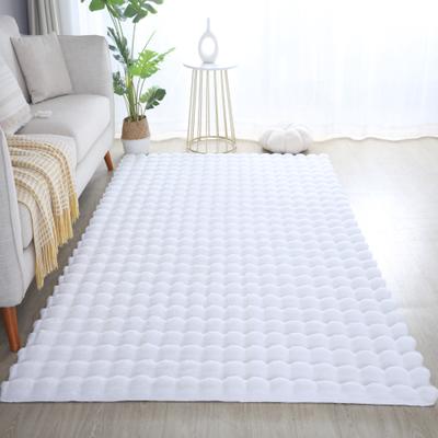 Hochflor-Teppich AYYILDIZ TEPPICHE "AMBIANCE 5110, auch als Läufer", weiß, B:140cm H:25mm L:200cm, Polyester, Teppiche, Fell Haptik / Besonders weich / Dicker Flor / Pflegeleicht