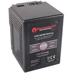Berenstargh MICRO V145 V-Mount Battery mit 142Wh (Kamera Akku), Kamera Stromversorgung, Schwarz