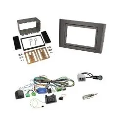 Volvo XC90 05/2006-07/2014 mit Soundsystem / PDC Einbauset 2-DIN Radioblende ...