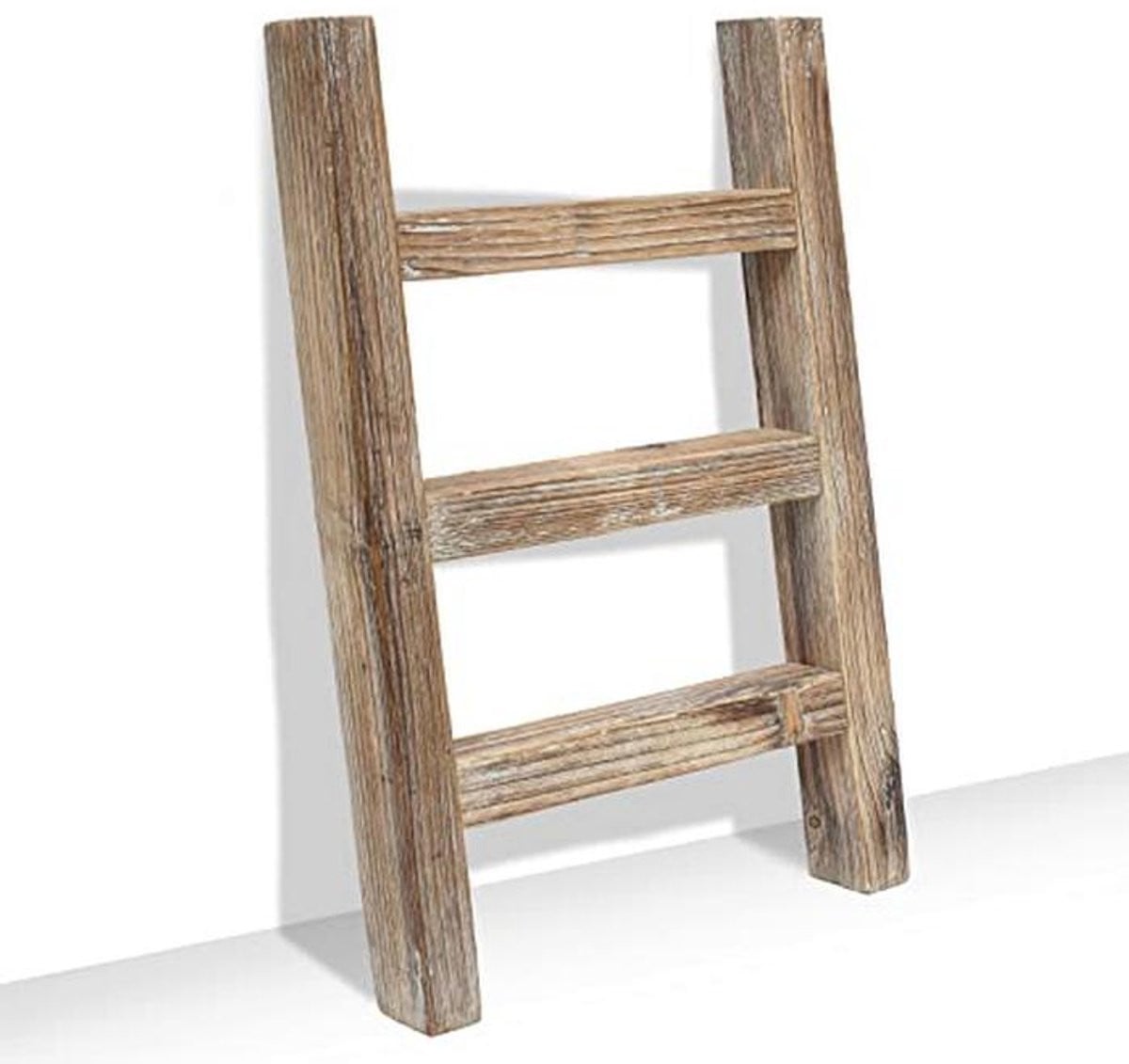 Houten Mini Ladder voor Keukenhanddoeken - Compacte Towel Rack voor Landelijke Decoratie