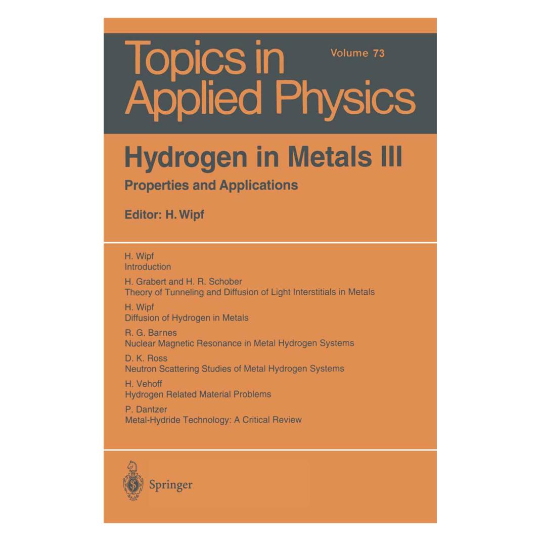 Springer Hydrogen in Metals III (Englisch, Softcover) (55560663)