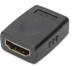 DIGITUS HDMI Adapter, Typ A Bu/Bu, UHD 4K@60Hz, sw