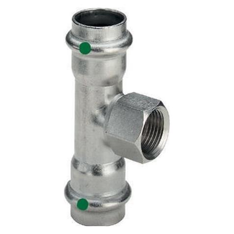 Viega Sanpress Inox T-stykke 15 mm x 12" x 15 mm rustfrit stål (T-Verbindung) (437145)