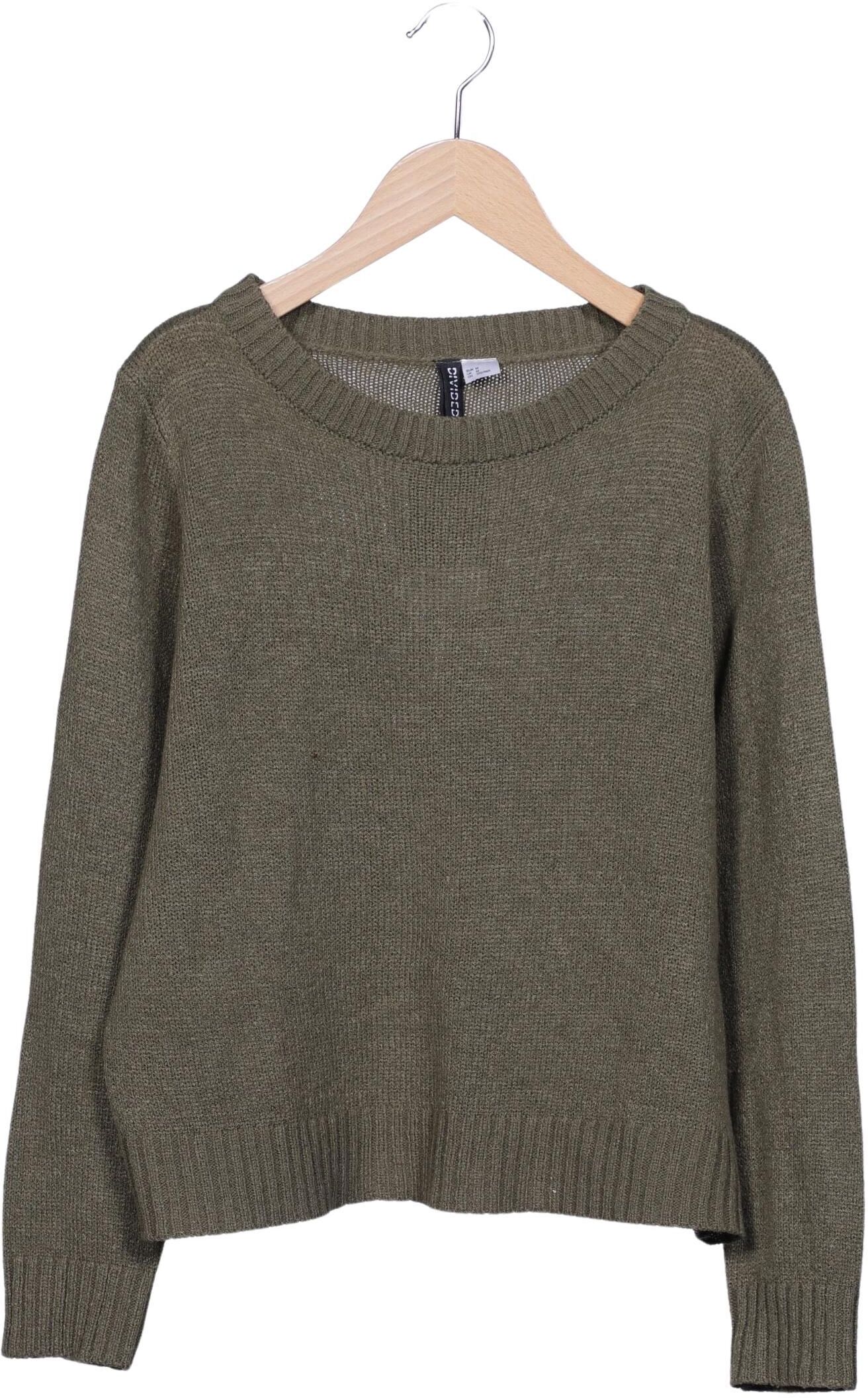 H&M Damen Pullover, Grün, Gr. M, Synthetik - Second Hand