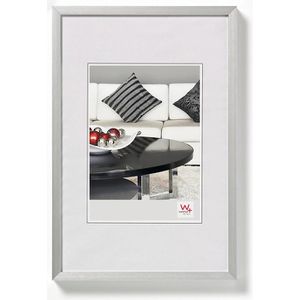 walther-design Bilderrahmen Chair AJ050S, 40 x 50 cm, Echtglas, Aluminiumrahmen silber