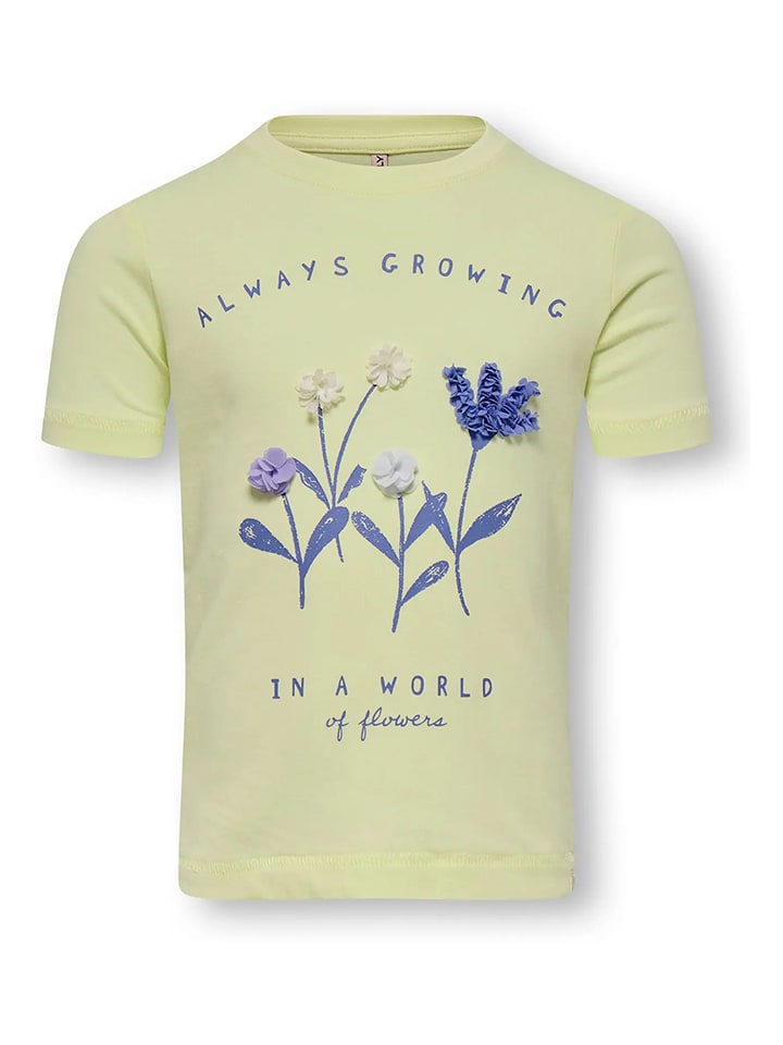 KIDS ONLY Shirt "Bloom" in Gelb - 122
