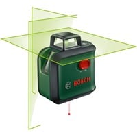 Kreuzlinienlaser AdvancedLevel 360 Set grün/schwarz, grüne Laserlinien, Reichweite Ø 24 Meter
