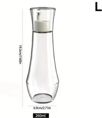 Perfect Picks Market Clear Glass Mouthwash Dispenser Bottle With Lid For Bathroom Countertop Refillable Use l