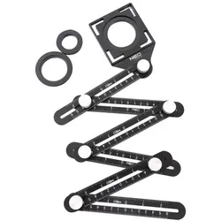 Winkelschablone 6 Arme aus Aluminium