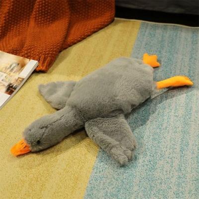 Happy Pet Pantry Goose Cuddle Plush Pet Toy & Pillow For Dogs And Cats gray