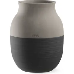 Omaggio Circulare Vase 20 cm anthrazitfarbig