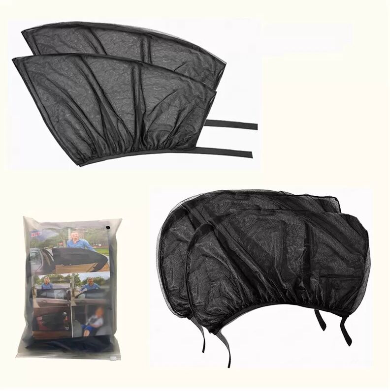 INF Auto-Moskitonetz Sonnenschutz für Seitenfenster - 4er-Pack