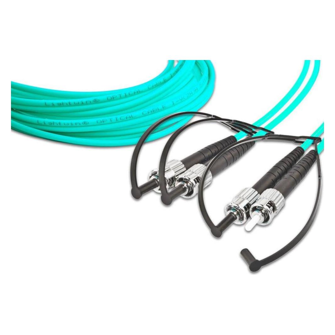 Wirewin Lightwin High Quality Duplex LWL Patchkabel, MM OM3, ST - ST (5 m) (LDP-50 ST-ST 5.0 OM3)