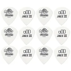 Dunlop Tortex Jazz White - 1.00, Plektrum, Weiss
