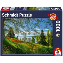 Schmidt Spiele - Erwachsenenpuzzle - Frühlingsallee zur Tulpenblüte, Insel Mainau, 1000 Teile Puzzle