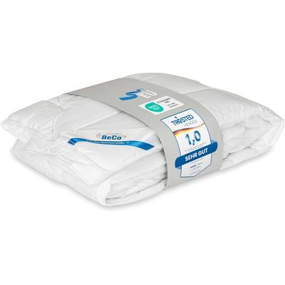 Microfaserbettdecke BECO "BeCo Greenfirst, Bettdecke 135x200 und weitere Größen", weiß, B:135cm L:200cm, 100% Polyester, Bettdecken, Microfaserbettdecke, Bettdecke "normal" getestet von Trusted Heroes mit einer Note von 1,0