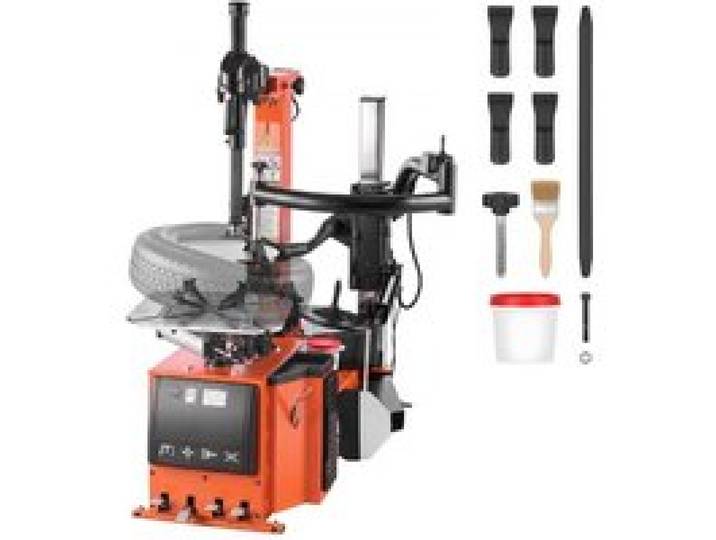 VEVOR Reifenmontiermaschine Elektrisch 1100 W mit Unabhängigem Hilfsarm für Autowerkstätten, 305–559 mm Außenspannbereich, 305–660 mm Innenspannbereich, Max. Felgenbreite 15 Zoll, Pedalbetätigung