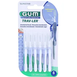 GUM Trav-ler 0,6mm Kerze hellblau Interd 6 St