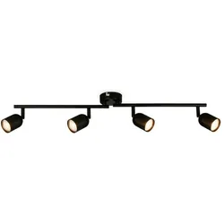 Briloner, Deckenstrahler, Spotleuchte, schwarz, 4xGU10 / max. 9W excl. (GU10)