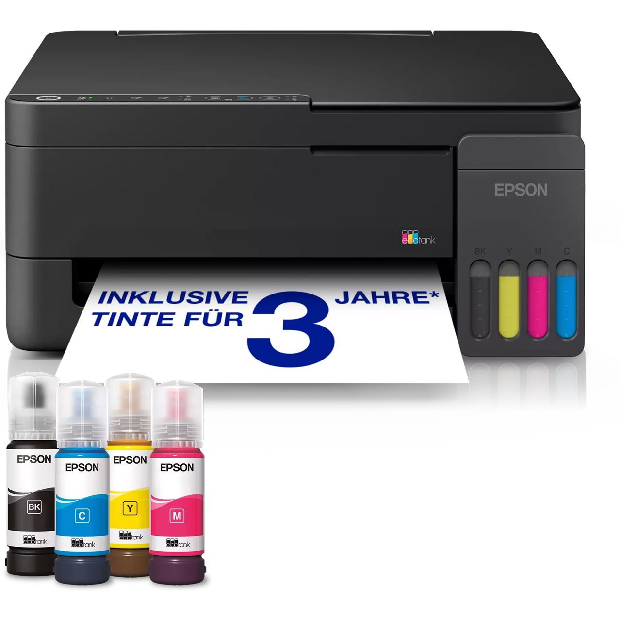 EPSON EcoTank ET-2910 3 in 1 Tintenstrahl-Multifunktionsdrucker schwarz