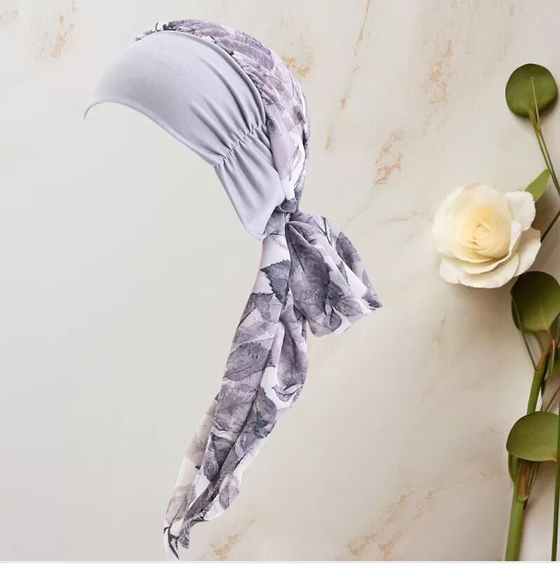 INF Eleganter Stretch Turban Kopftuch Chemo-Mütze Kopftuch Beanie