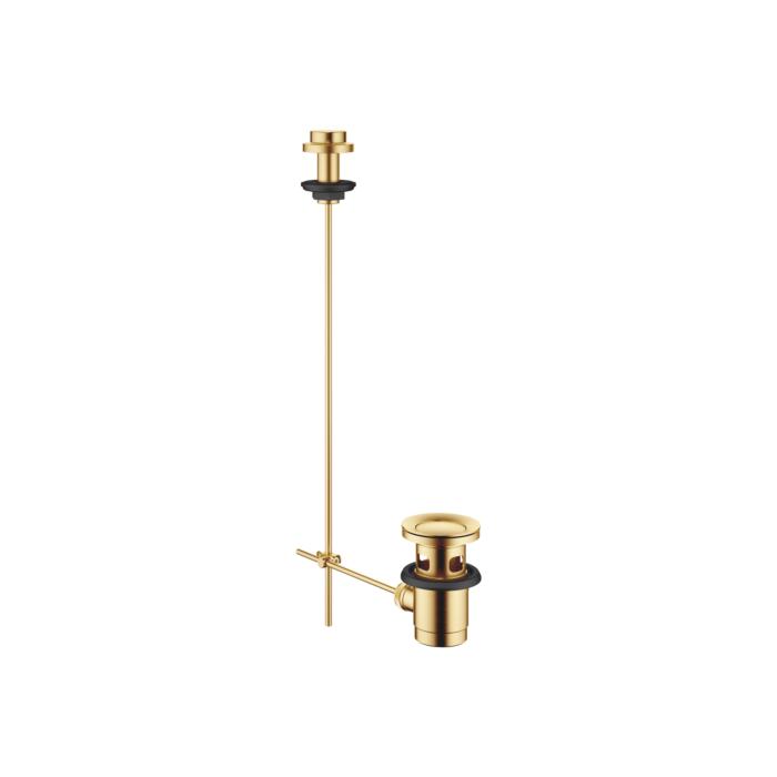 Dornbracht Ablaufgarnitur 10200970-28 1 1/4", Zugknopf für Standmontage, messing gebürstet