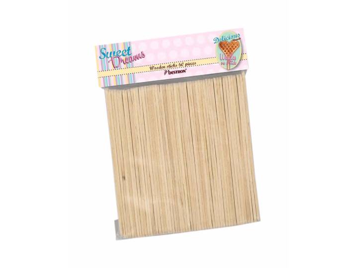 Bestron DST60 Hölzerne Stäbchen – Backutensilien/Backform – natur