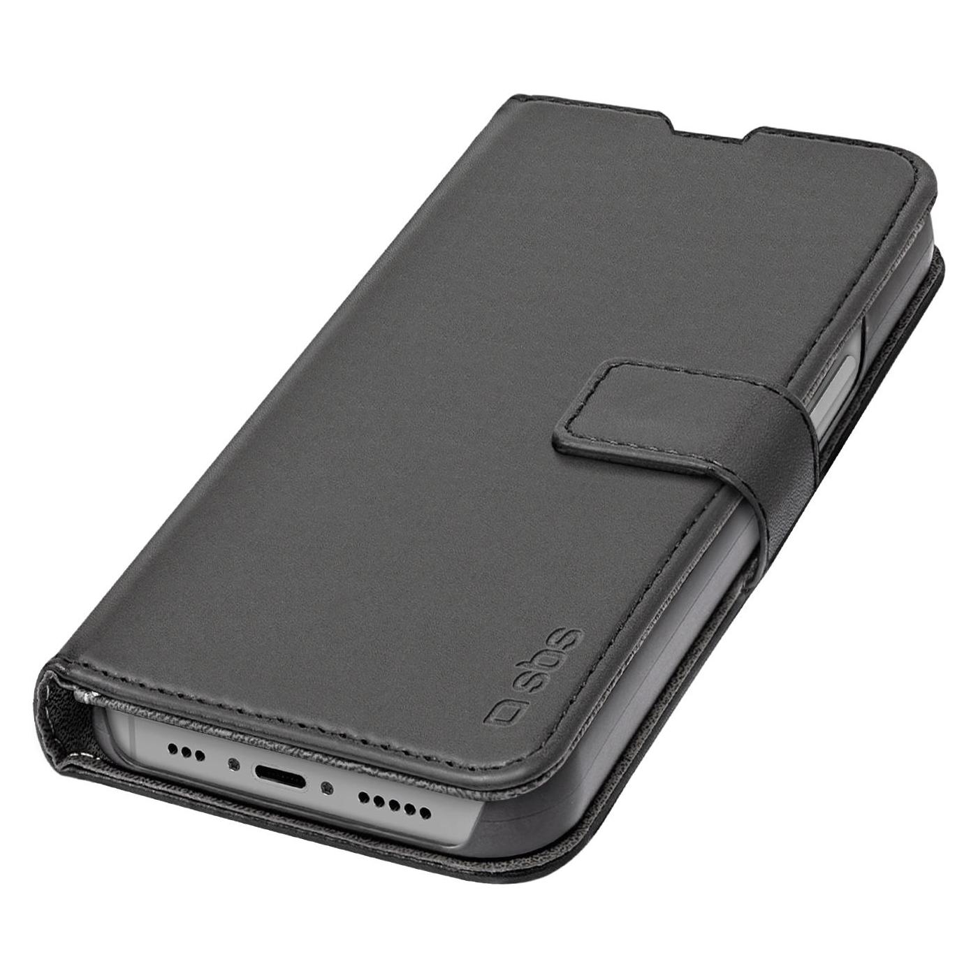 SBS Wallet Stand iPhone 15 Pro schwarz (Apple iPhone 15 Pro) (TEBKWALIP1561PK)