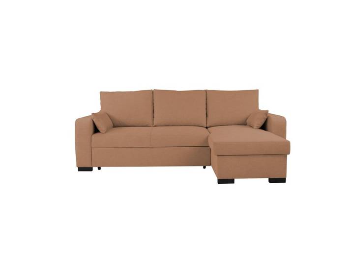 Canapé d'angle convertible BROADWAY II tissu terracotta