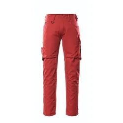 MASCOT Oldenburg Hose mit Schenkeltaschen UNIQUE Rot / Schwarz 43 - 12579-442-0209-82C43 - Rot / Schwarz