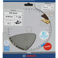 PRO Holz-/Alu-Cordless-Kreissägeblatt 165mm, Twin Pack 2 Stück, Promo-Pack
