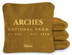 Skip's Garage Arches National Park Dual Sided Pro Cornhole Bags (Set of 4)