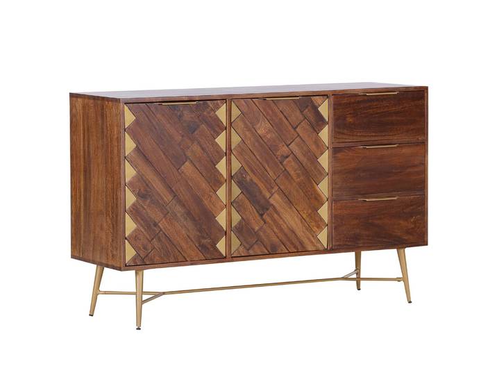 Sideboard Nook 130 x 80 x 42cm Braun