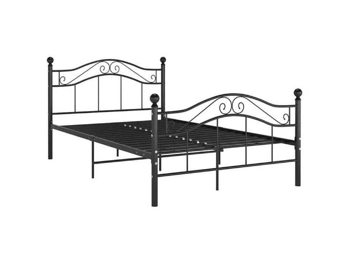 Cadre de lit - 2 places - - métal - noir - 120 x 200 cm - cadre robuste - pour chambre pkq39t164