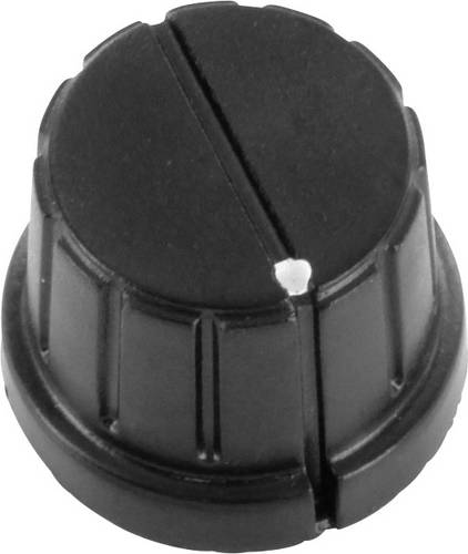TRU Components TC-DK16 TC-DK16 Drehknopf mit Knopfmarkierung Schwarz (Ø) 16mm