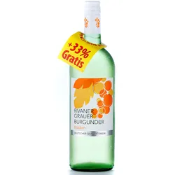 Rivaner Grauer Burgunder QbA trocken +33% gratis