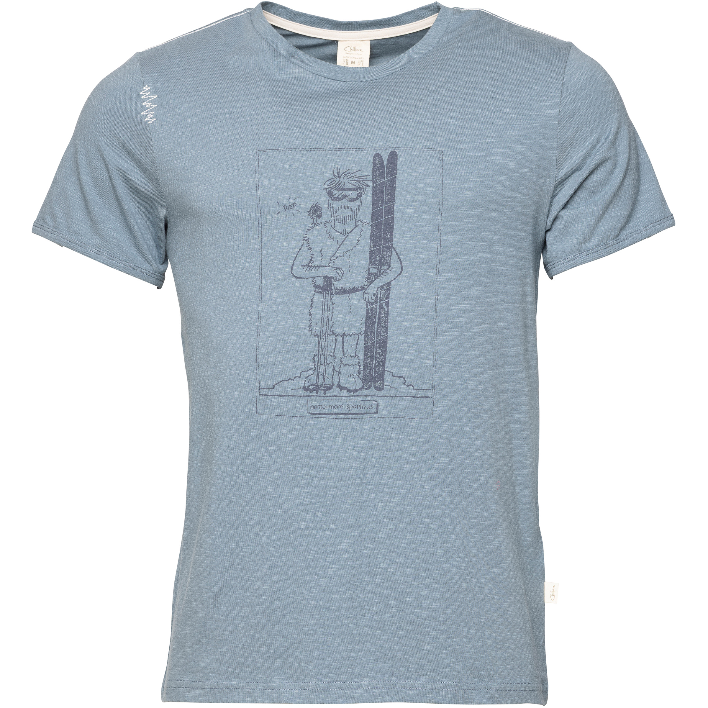 Chillaz Homo Mons Sportivus Herren T-Shirts grau Größe XXL Lifestyle | Sportklettern | Bouldern Hautfreundlich Lyocell (Tencel)