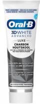 Oral-B 3D White Advanced Luxe Charbon Dentifrice Blancheur Avancée 75 ml - Tube 75 ml