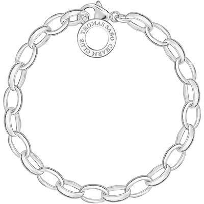 Charm-Armband THOMAS SABO "Classic Groß" Gr. 18, silber (silberfarben), Armbänder, Damen, 18, Silber 925 (recycelt), Charm-Armband