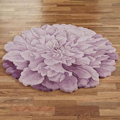 Nourison / Exclusives Delia Bloom Round Rug Lavender, 5' Round, Lavender