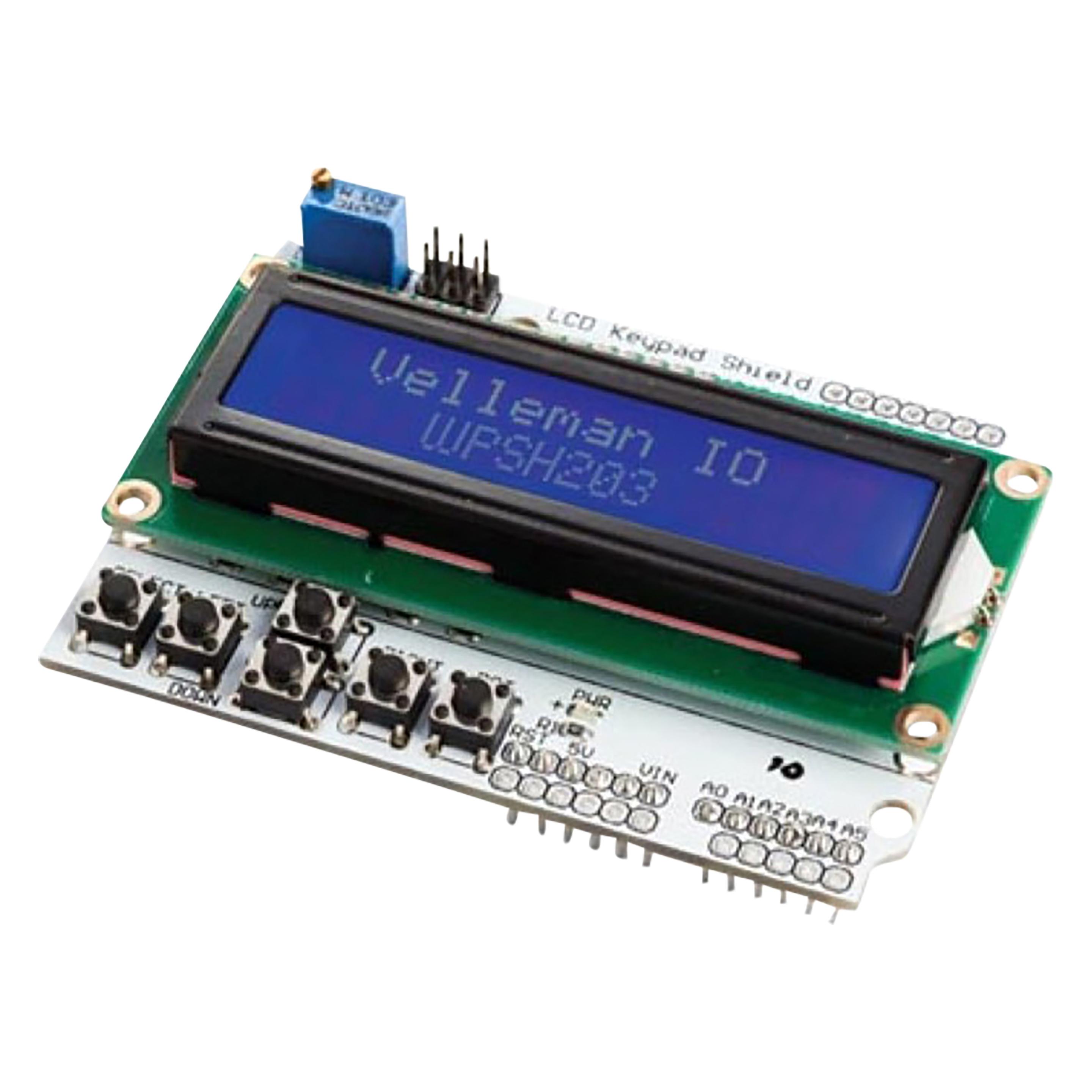 Whadda Display LCD1602 & Keypad Shield für Arduino (WPSH203)
